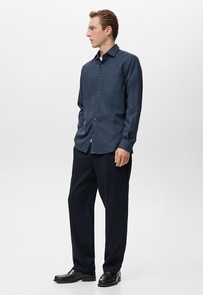 MANGO - Camisa Veira - Navy
