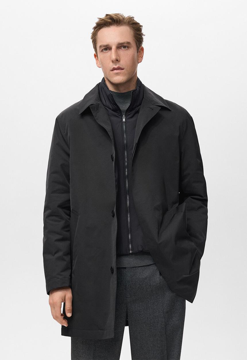 MANGO - Parka Blake - Black