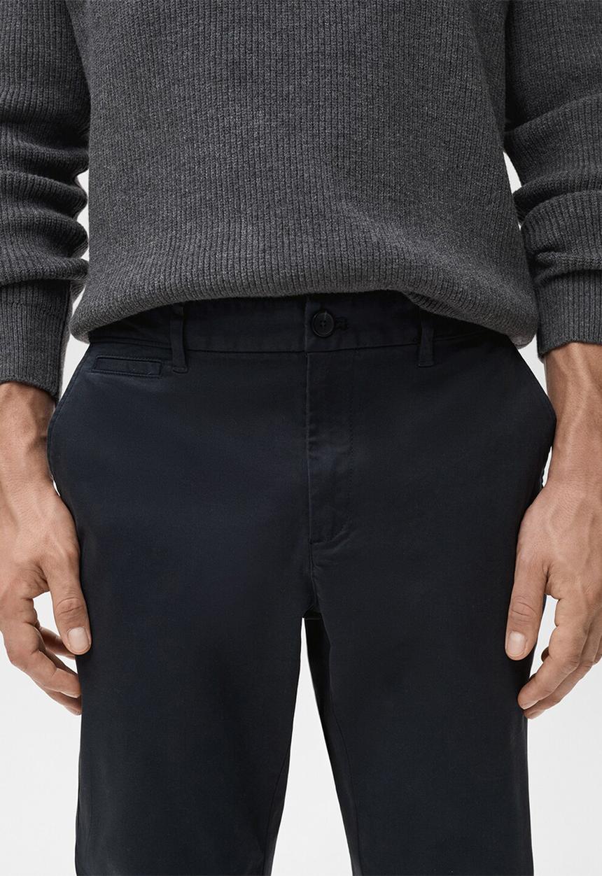 MANGO - Pantalon Prato - Navy