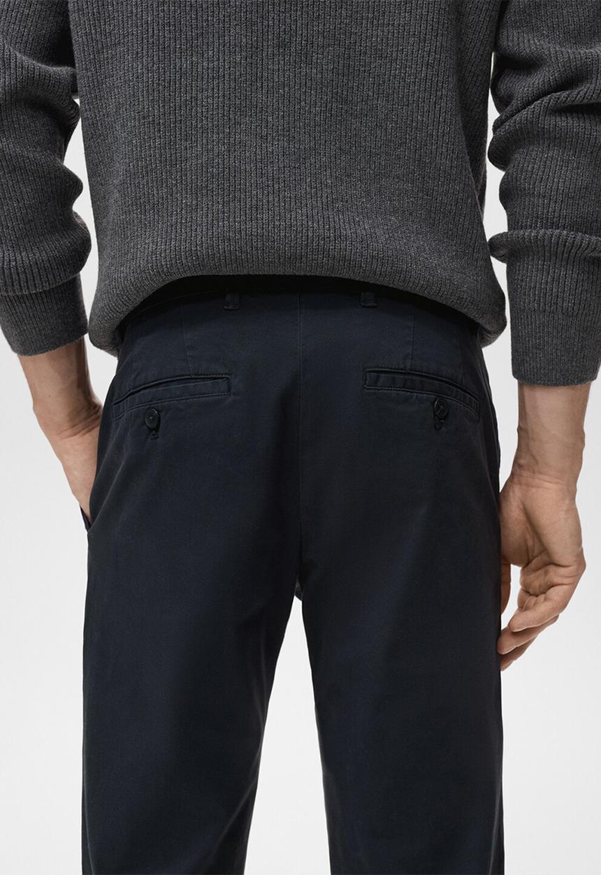 MANGO - Pantalon Prato - Navy