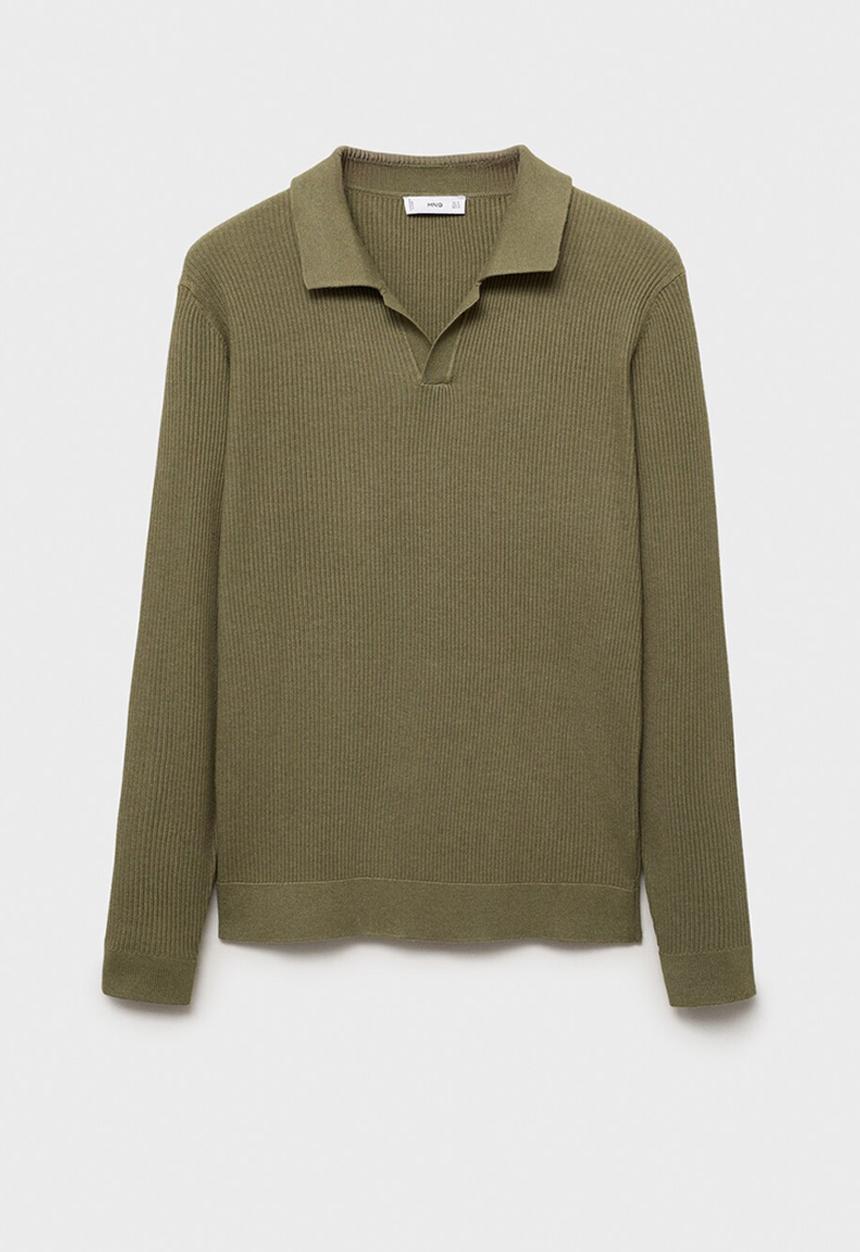 MANGO - Polo Antiguas - Dark Green