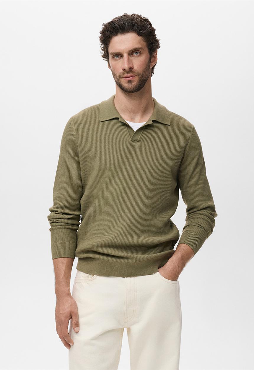 MANGO - Polo Antiguas - Dark Green