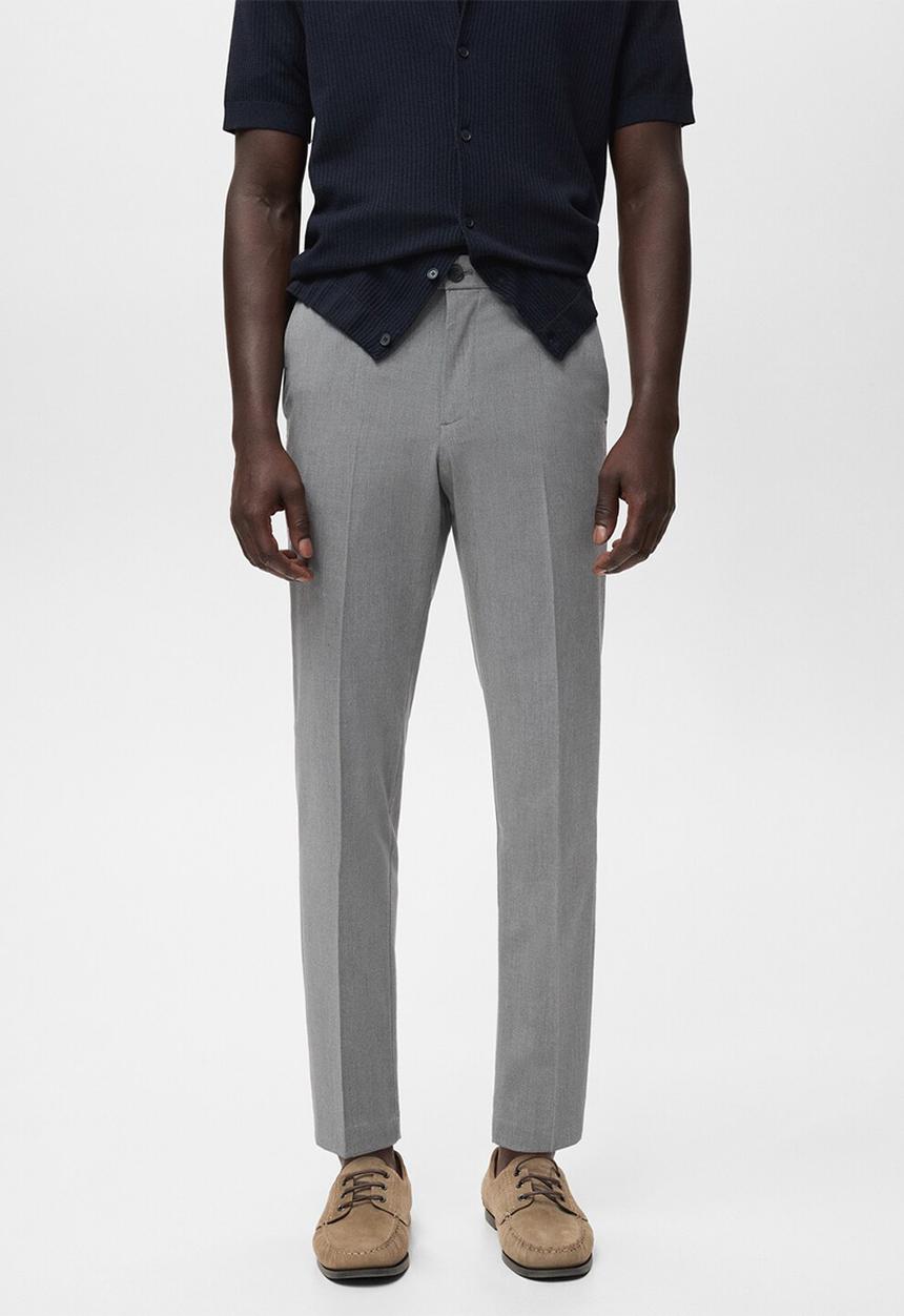 MANGO - Pantalon Bologna - Light Grey Denim