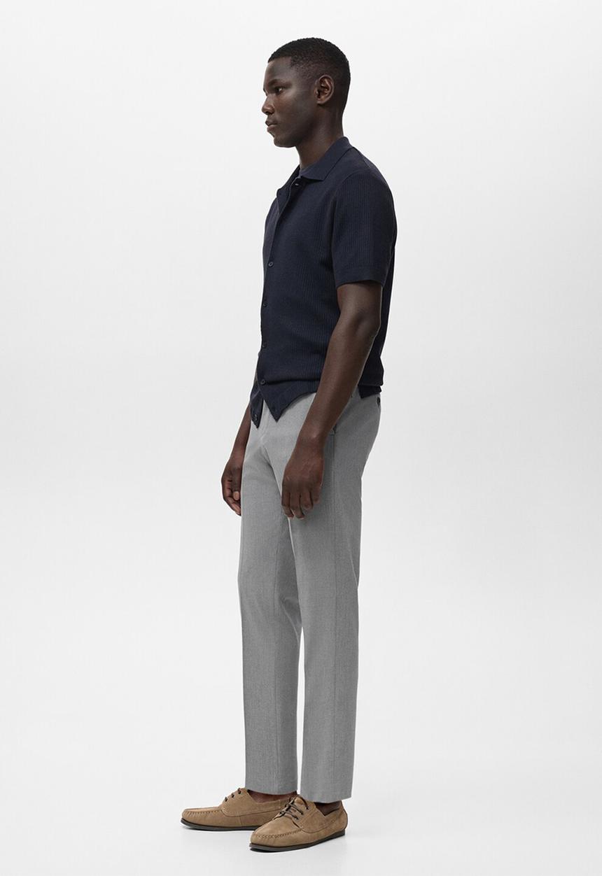 MANGO - Pantalon Bologna - Light Grey Denim