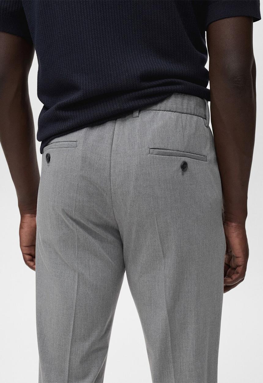 MANGO - Pantalon Bologna - Light Grey Denim
