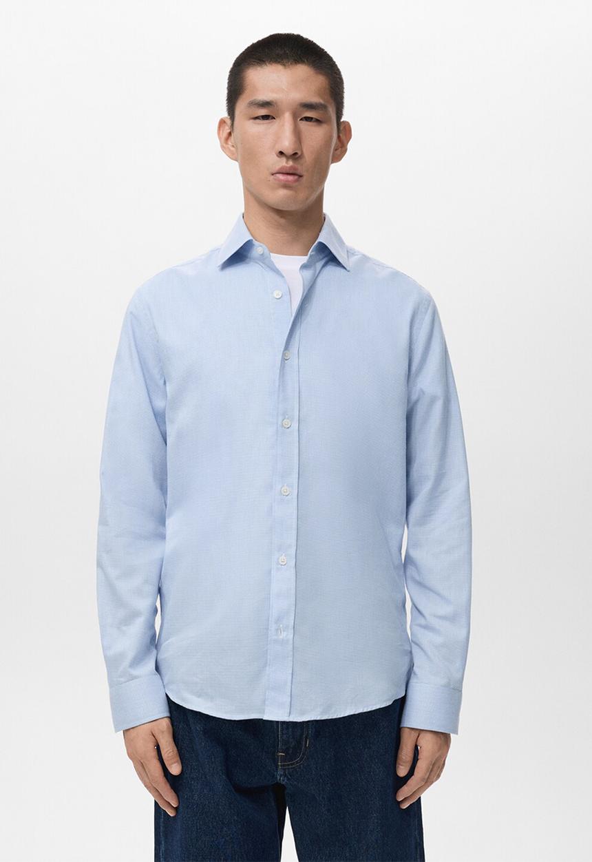 MANGO - Camisa Veirat - Sky-Blue