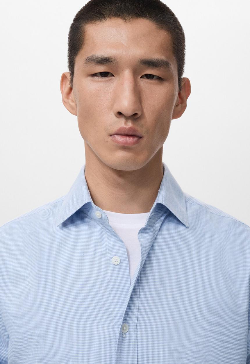 MANGO - Camisa Veirat - Sky-Blue