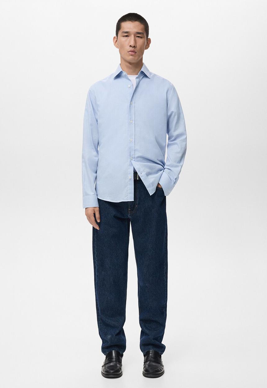 MANGO - Camisa Veirat - Sky-Blue