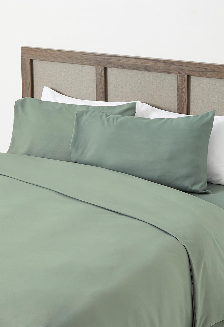 Sixth Floor - Recycled Microfibre Duvet Set - Pistachio