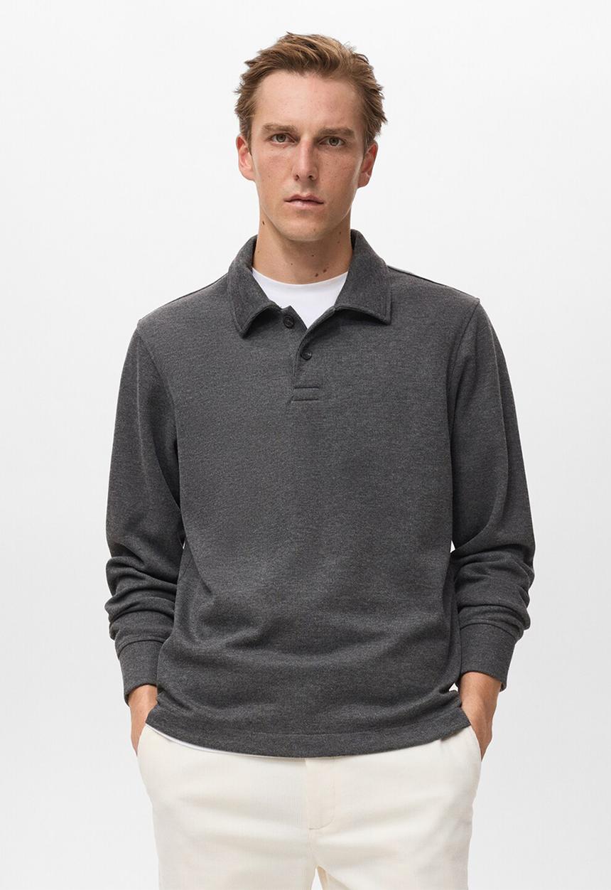 MANGO - Sudadera Shangaip - Charcoal