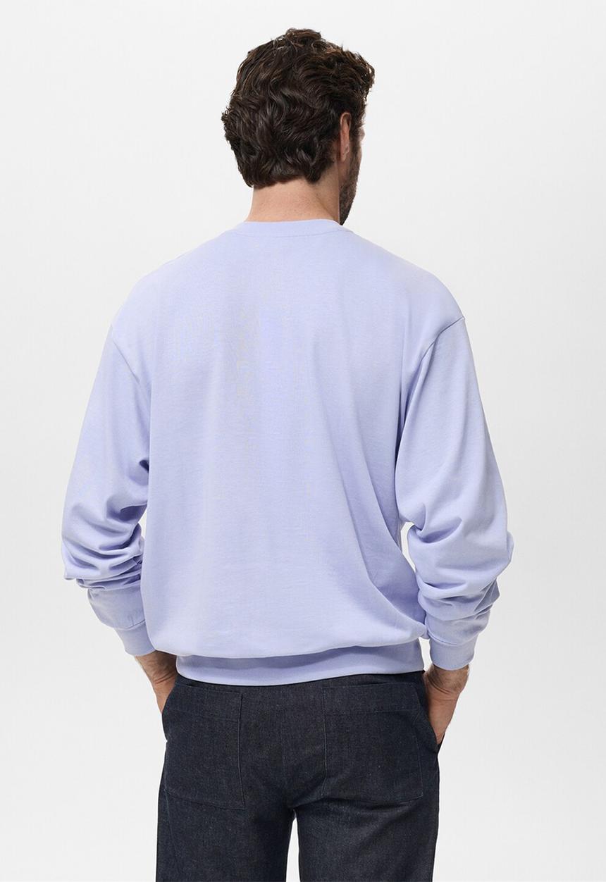 MANGO - Sudadera Rawsweat - Sky Blue