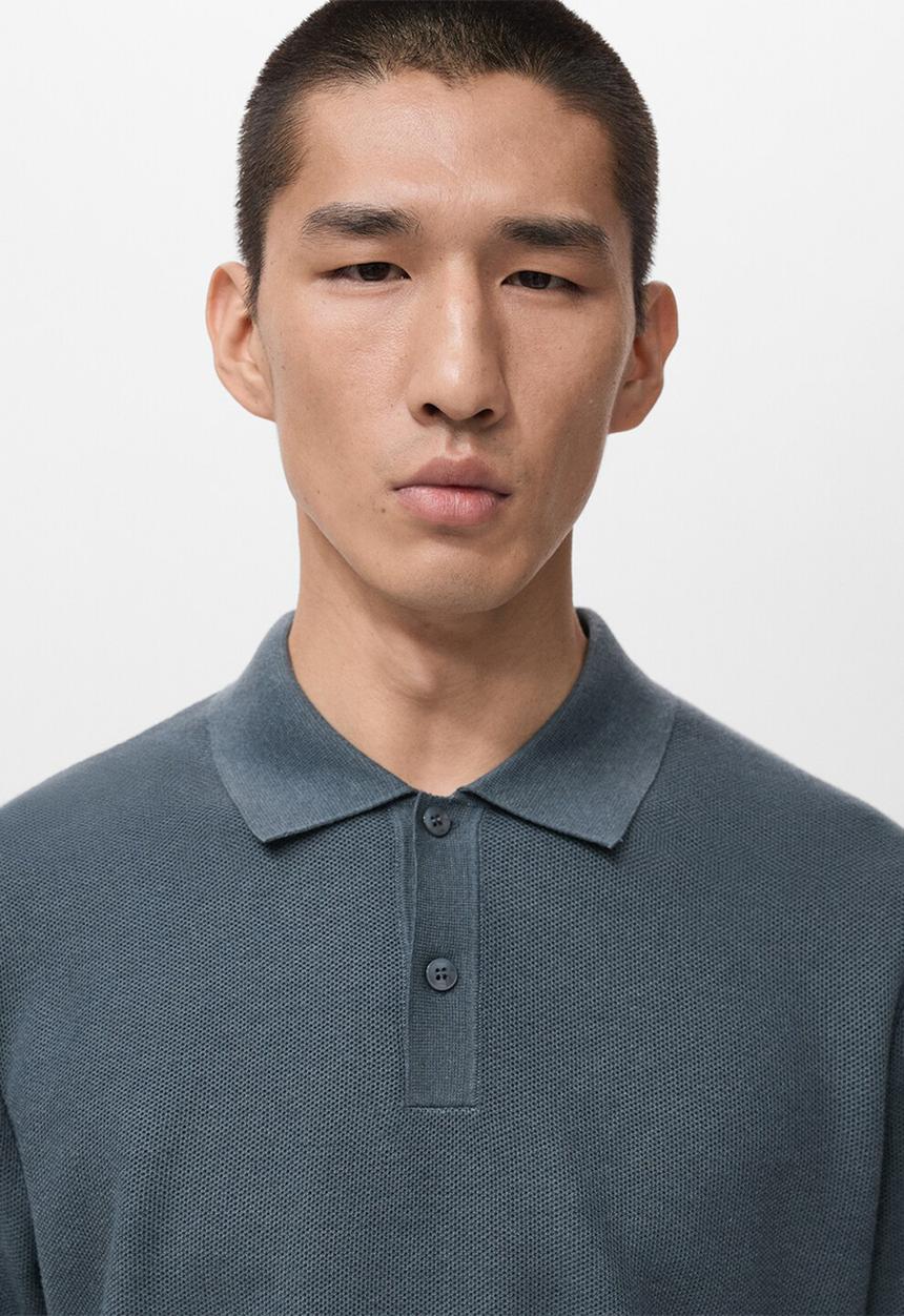 MANGO - Polo Tens - Dark Blue