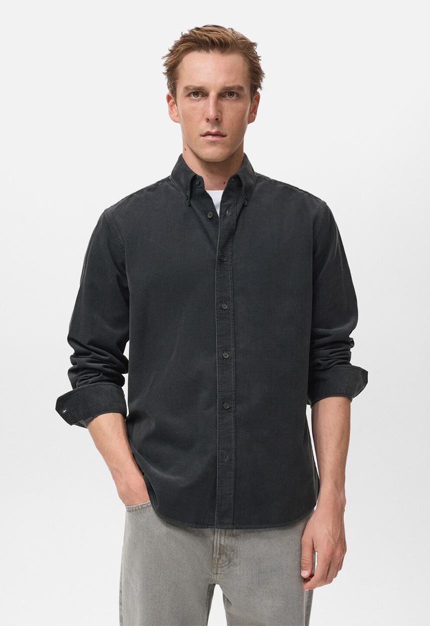 MANGO - Camisa Tadi - Grey