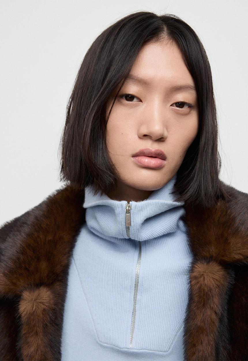 MANGO - Sweater latonis - light pastel blue