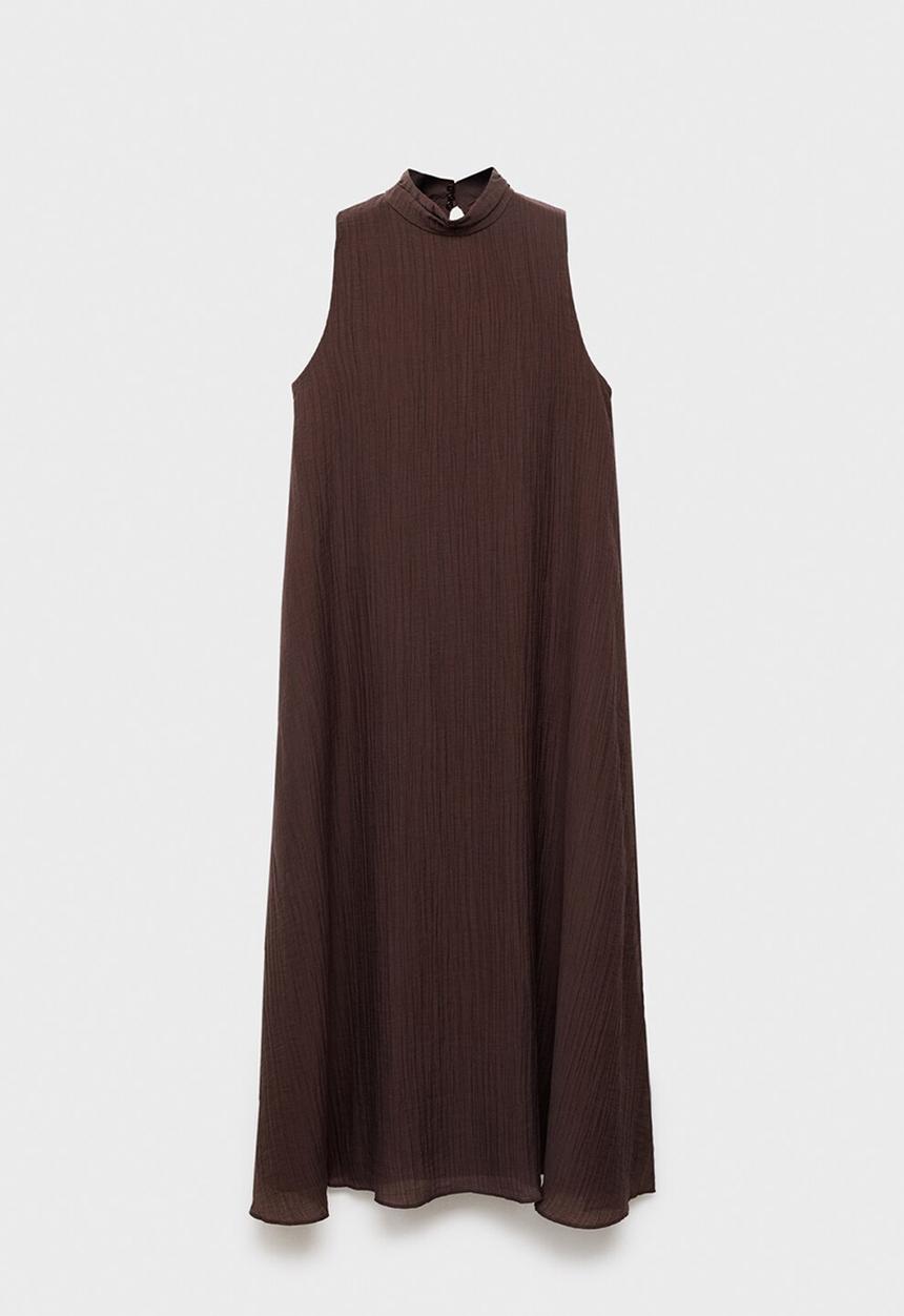 MANGO - Dress Safari - Dark Brown