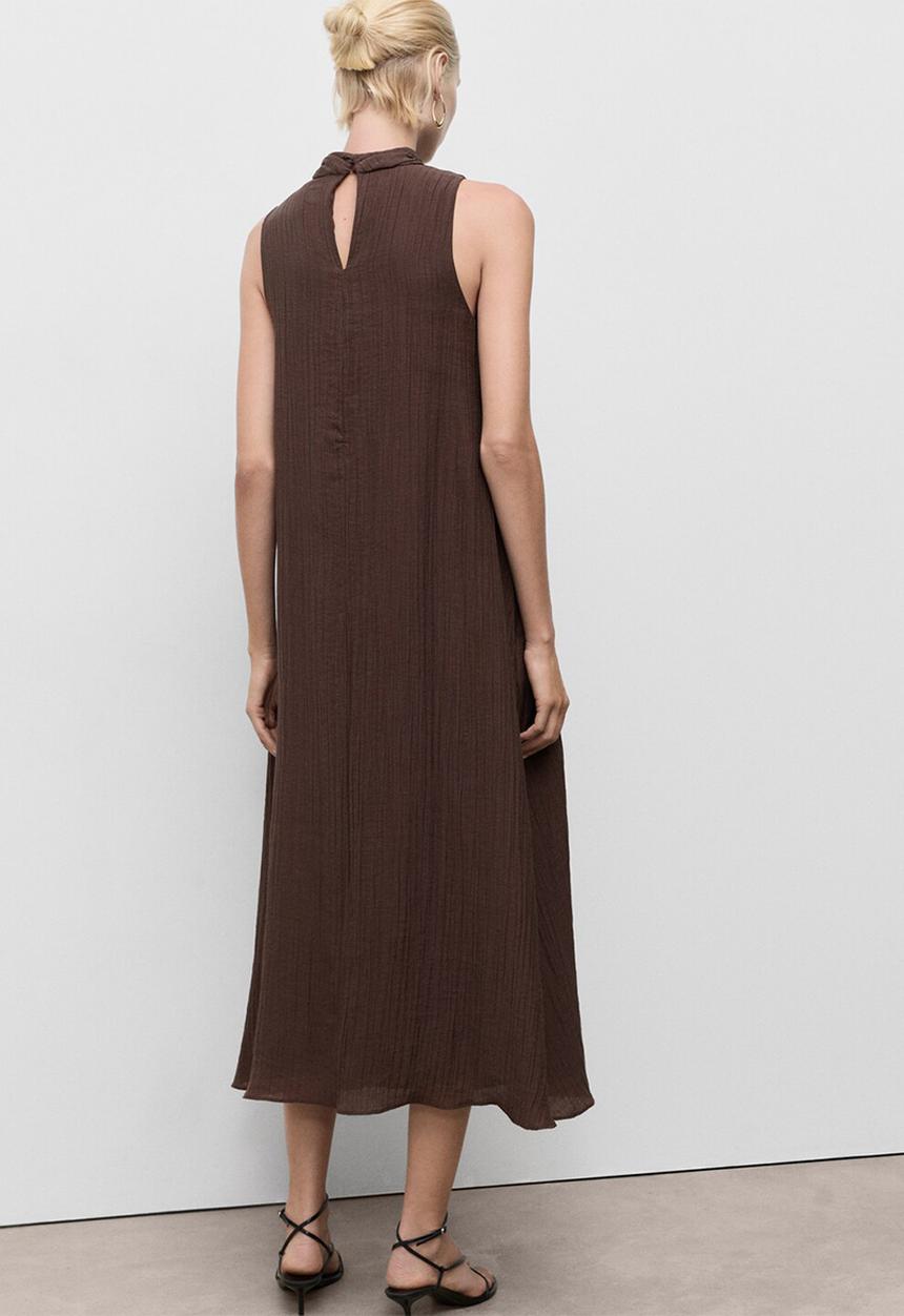 MANGO - Dress Safari - Dark Brown