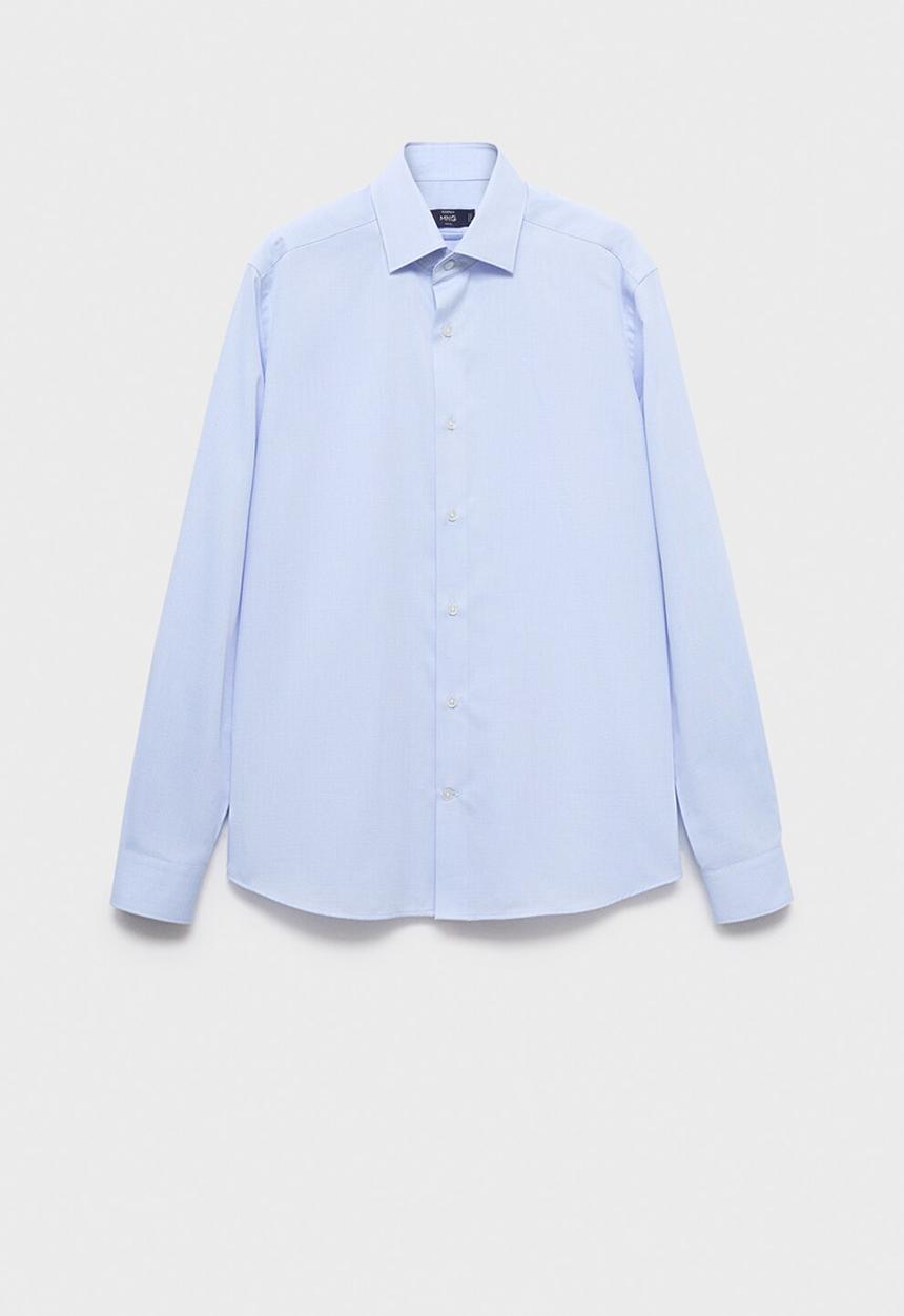 MANGO - Camisa Giro - Sky Blue