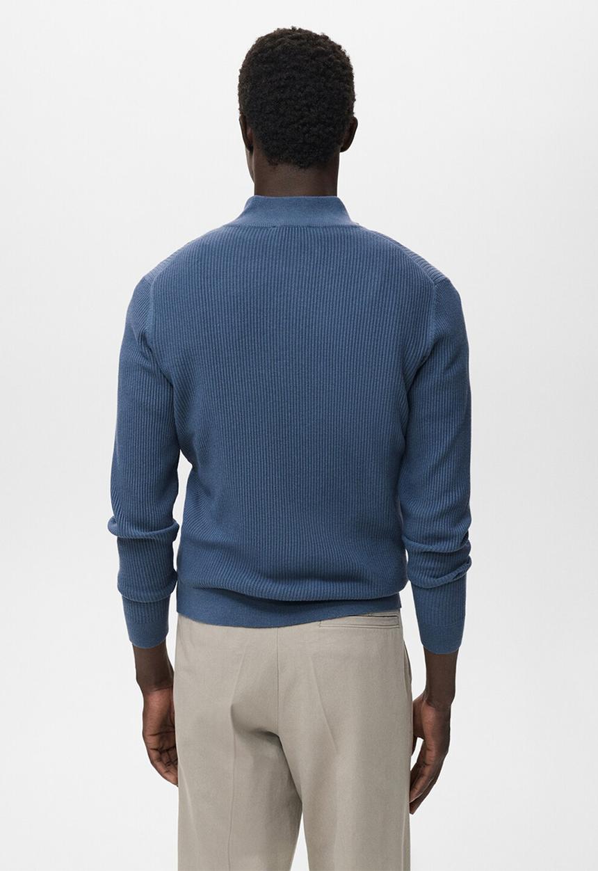 MANGO - Jersey Antiguap - Medium Blue