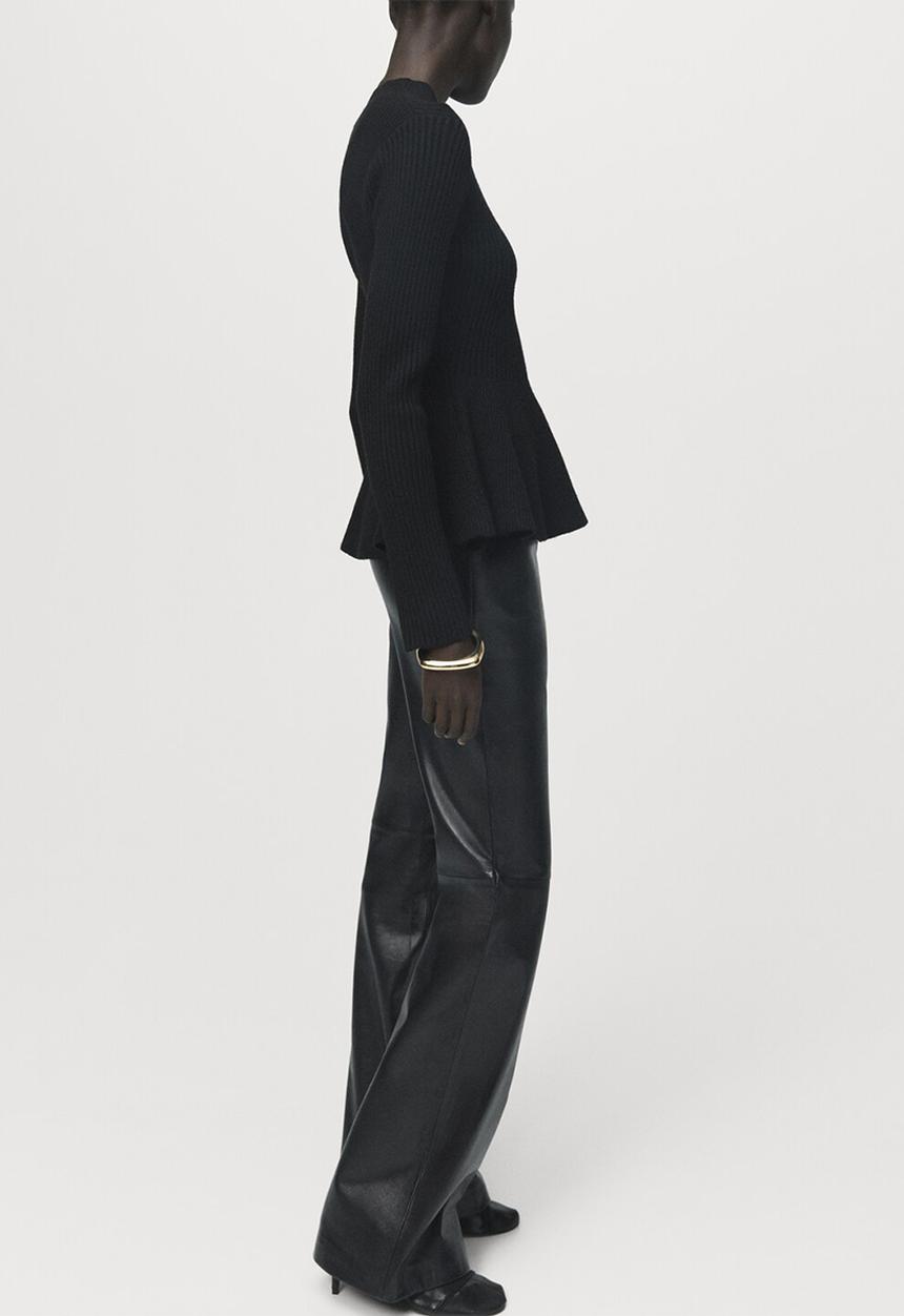 MANGO - Sweater peplum - black