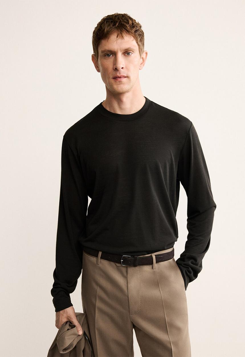 MANGO - Camiseta Castell - Brown