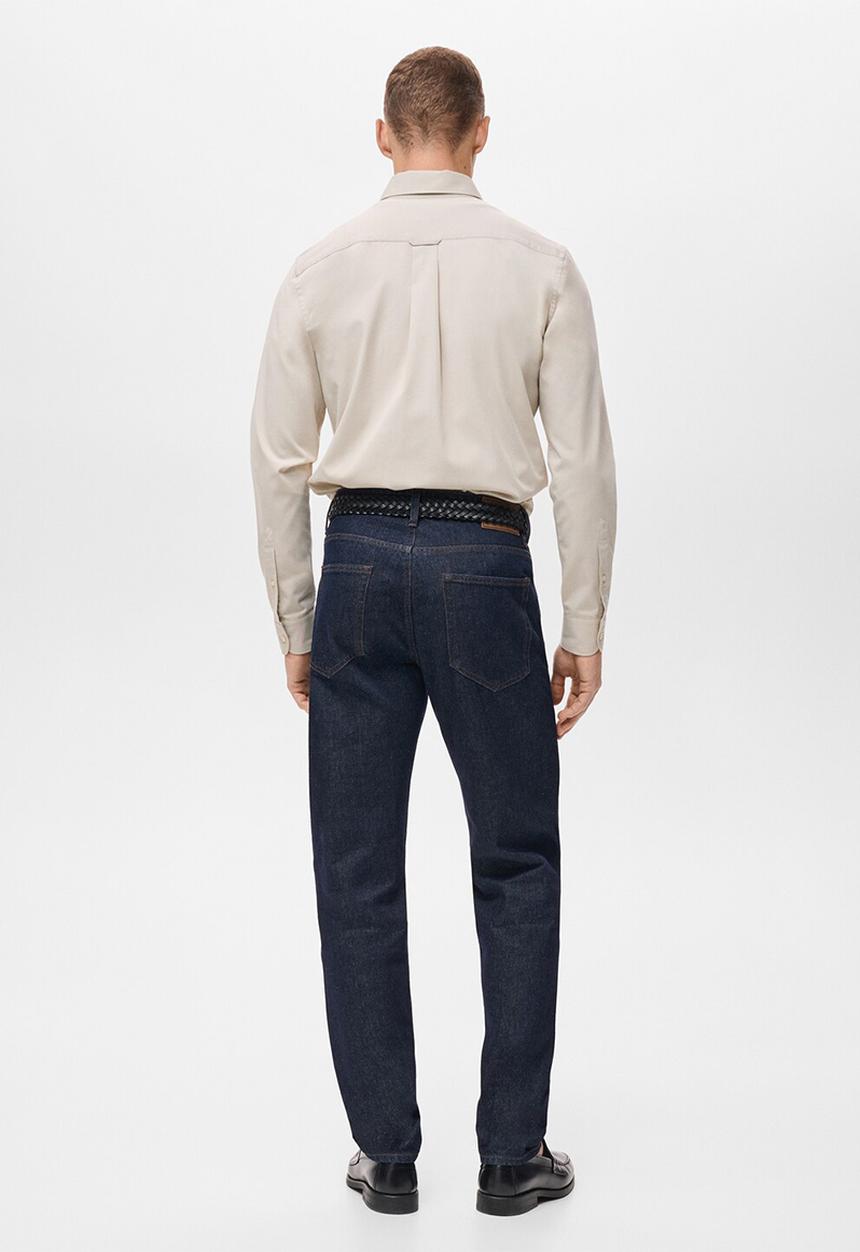 MANGO - Camisa Twill - Light Beige