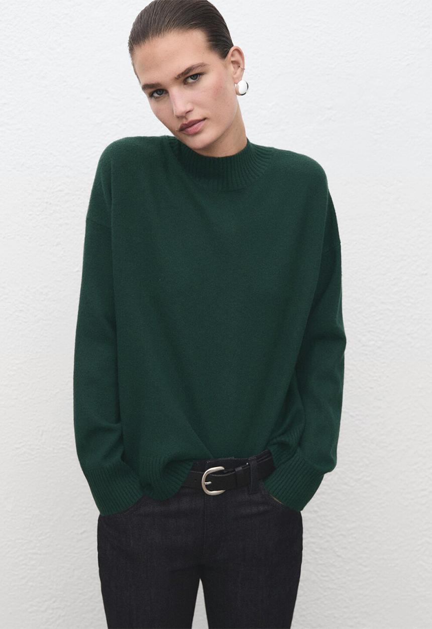 MANGO - Sweater ameli - dark green