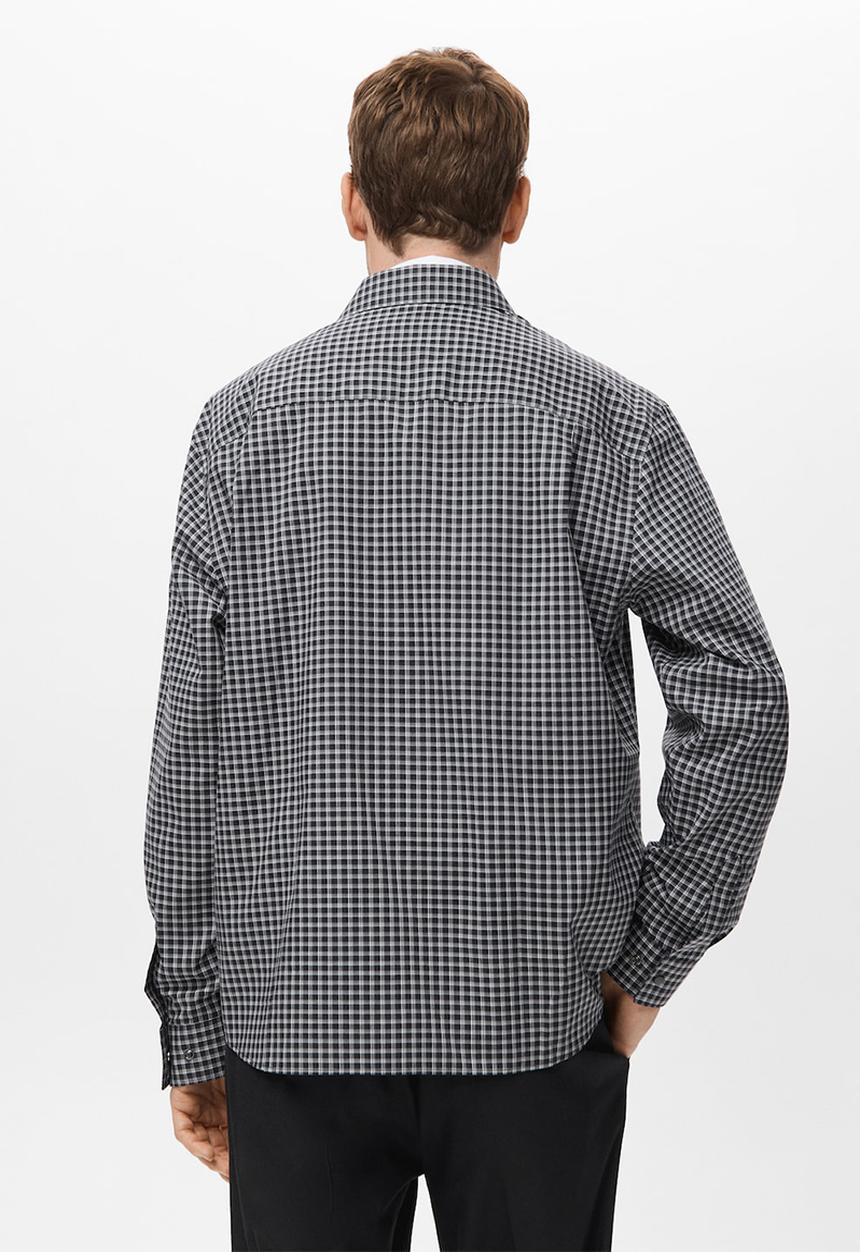 MANGO - Camisa Vichy - Black