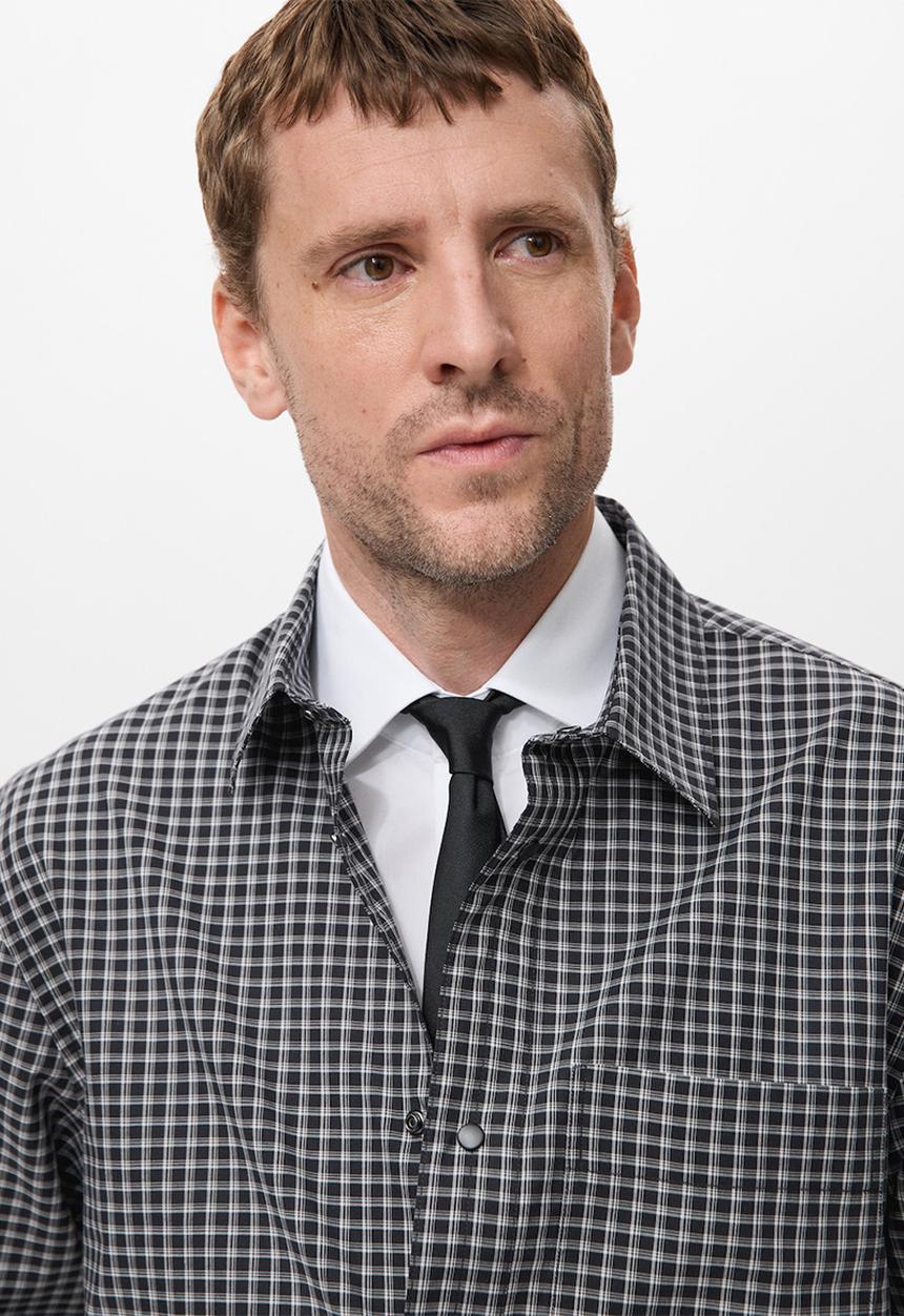 MANGO - Camisa Vichy - Black