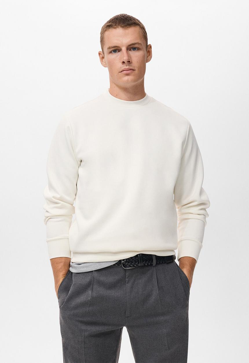MANGO - Sudadera Nola - White