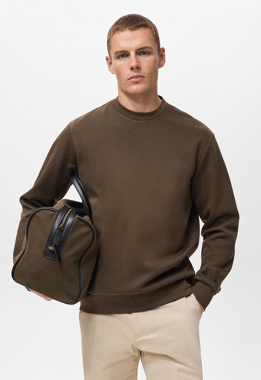 MANGO - Sudadera Nola - Dark Green