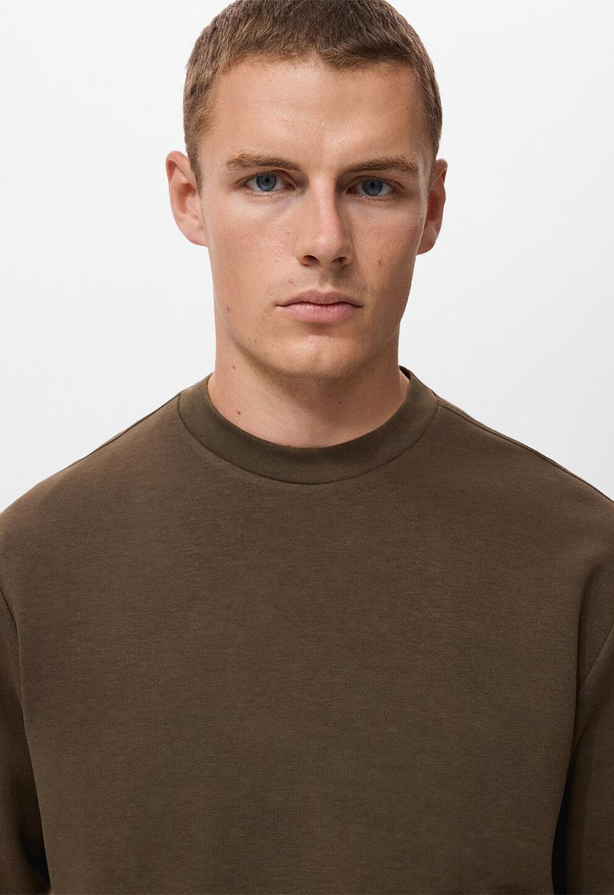 MANGO - Sudadera Nola - Dark Green