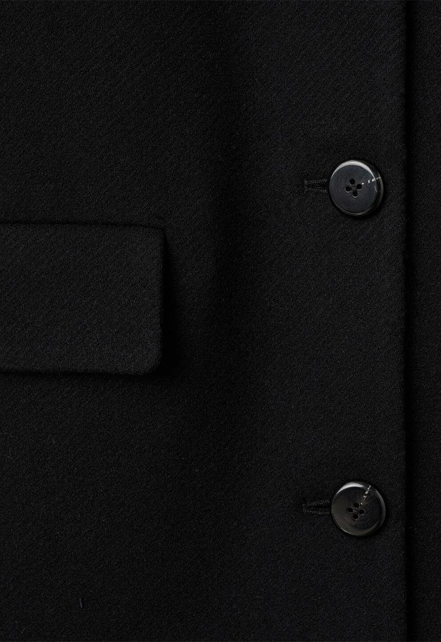 MANGO - Coat lips - black