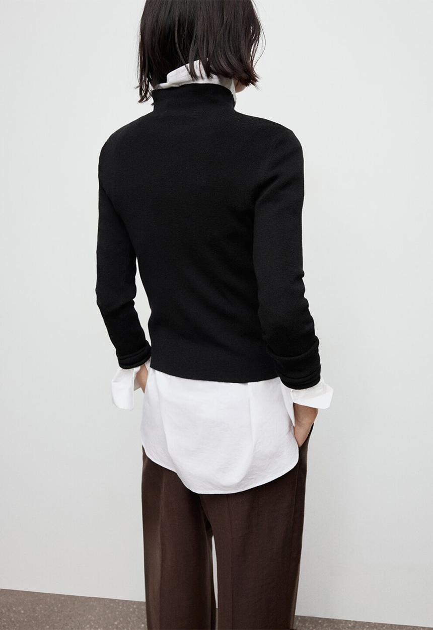 MANGO - Sweater hielo - black