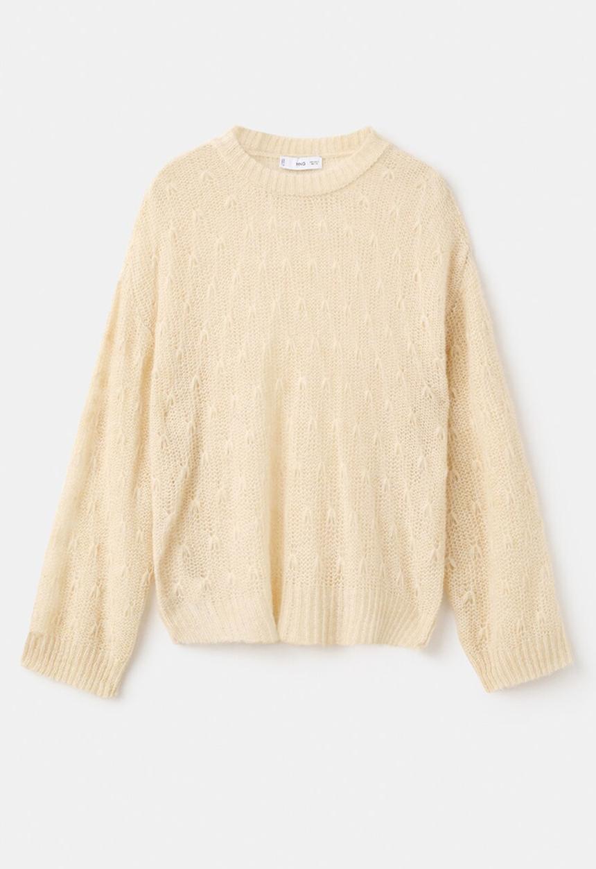 MANGO - Sweater solcito - light beige