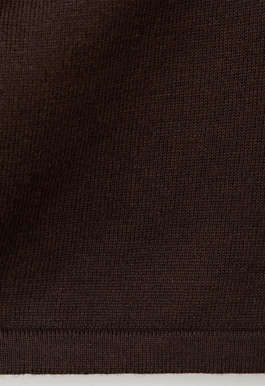 MANGO - Sweater cascada - dark brown