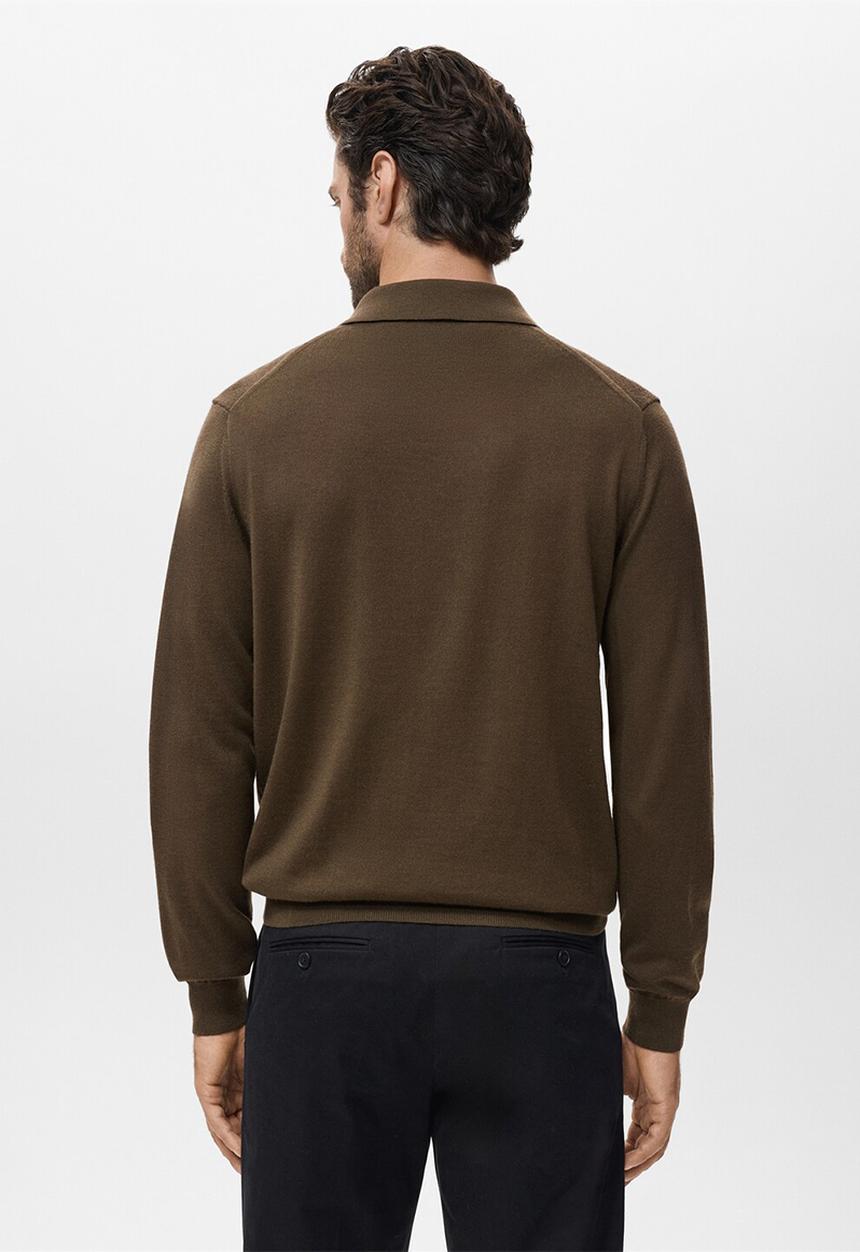 MANGO - Polo Willys Wool - Dark Green