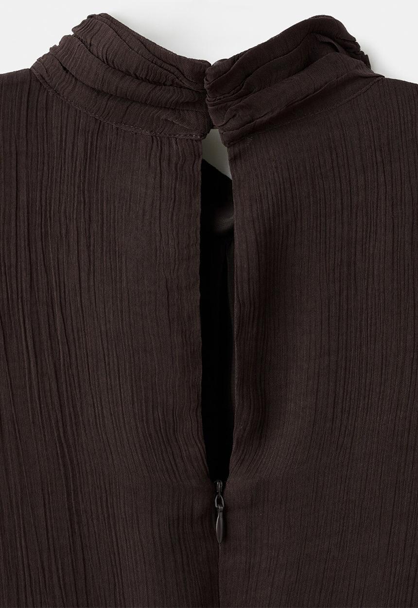 MANGO - Dress sienna - dark brown