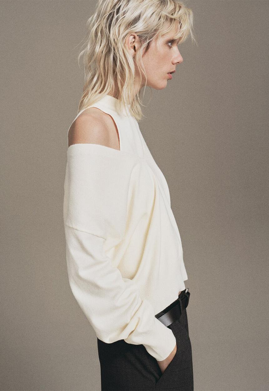 MANGO - Sweater duplex - light beige