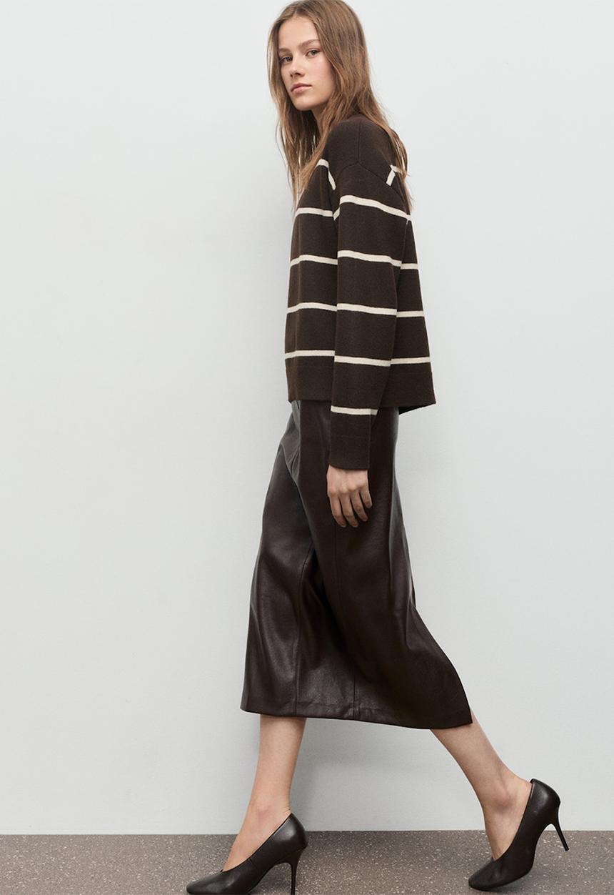 MANGO - Sweater marina - dark brown