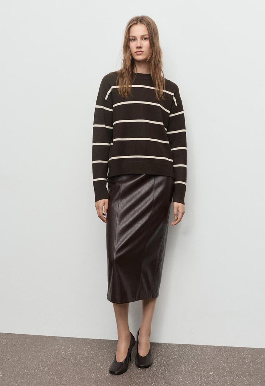 MANGO - Sweater marina - dark brown