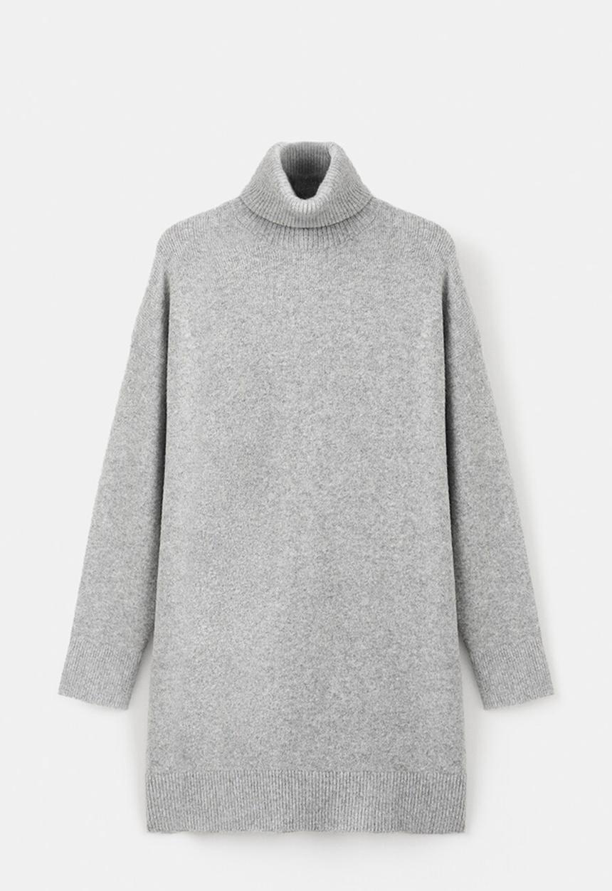 MANGO - Dress taldote  -  medium gray