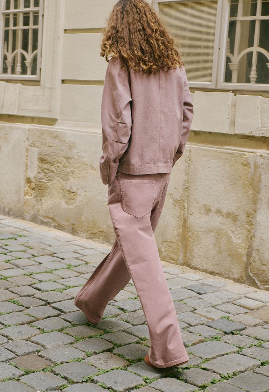 MANGO - Jeans blair - light/pastel pink