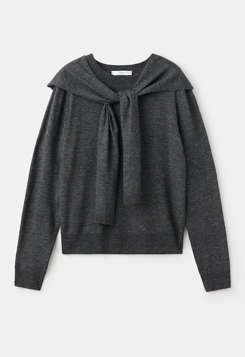 MANGO - Sweater academic - medium gray