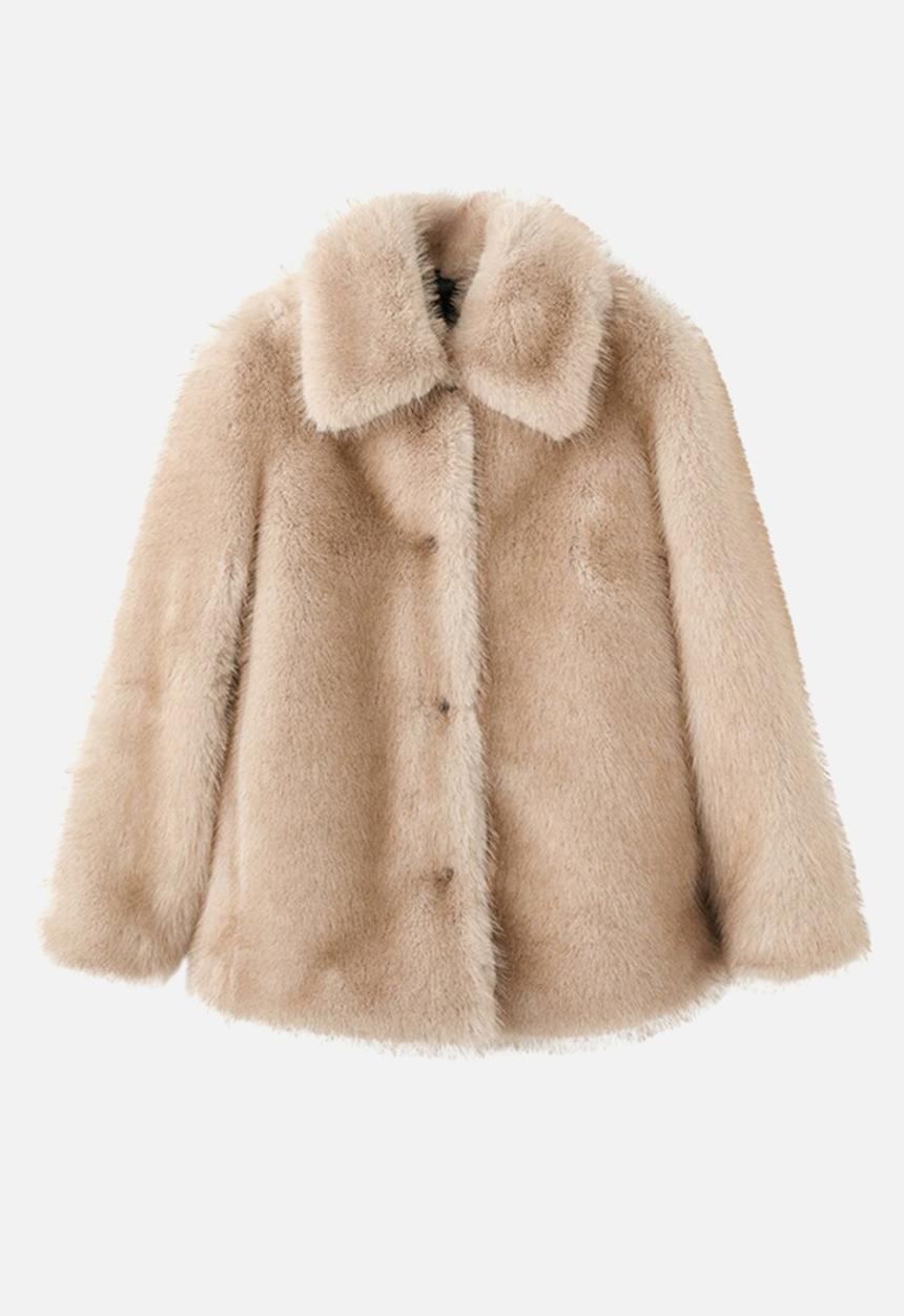 MANGO - Coat geneva - light beige