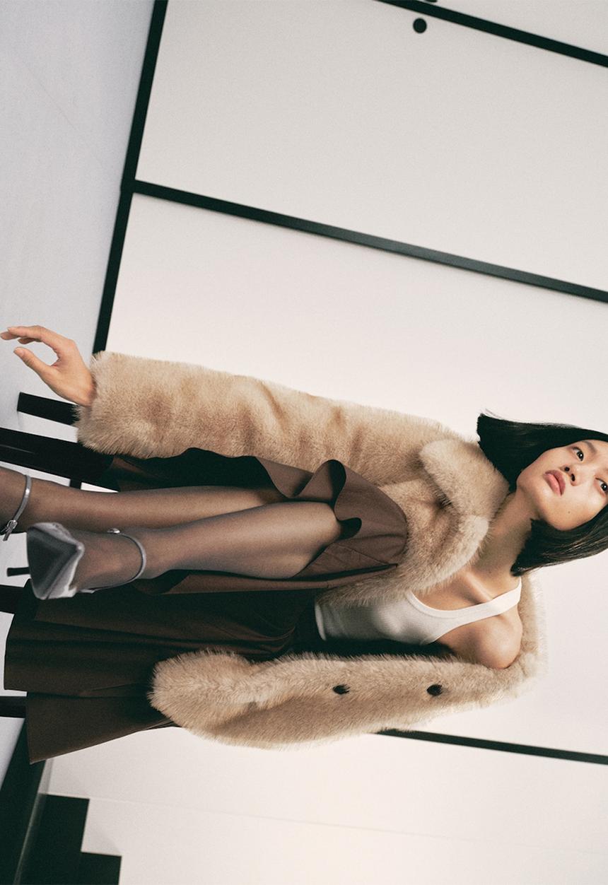 MANGO - Coat geneva - light beige