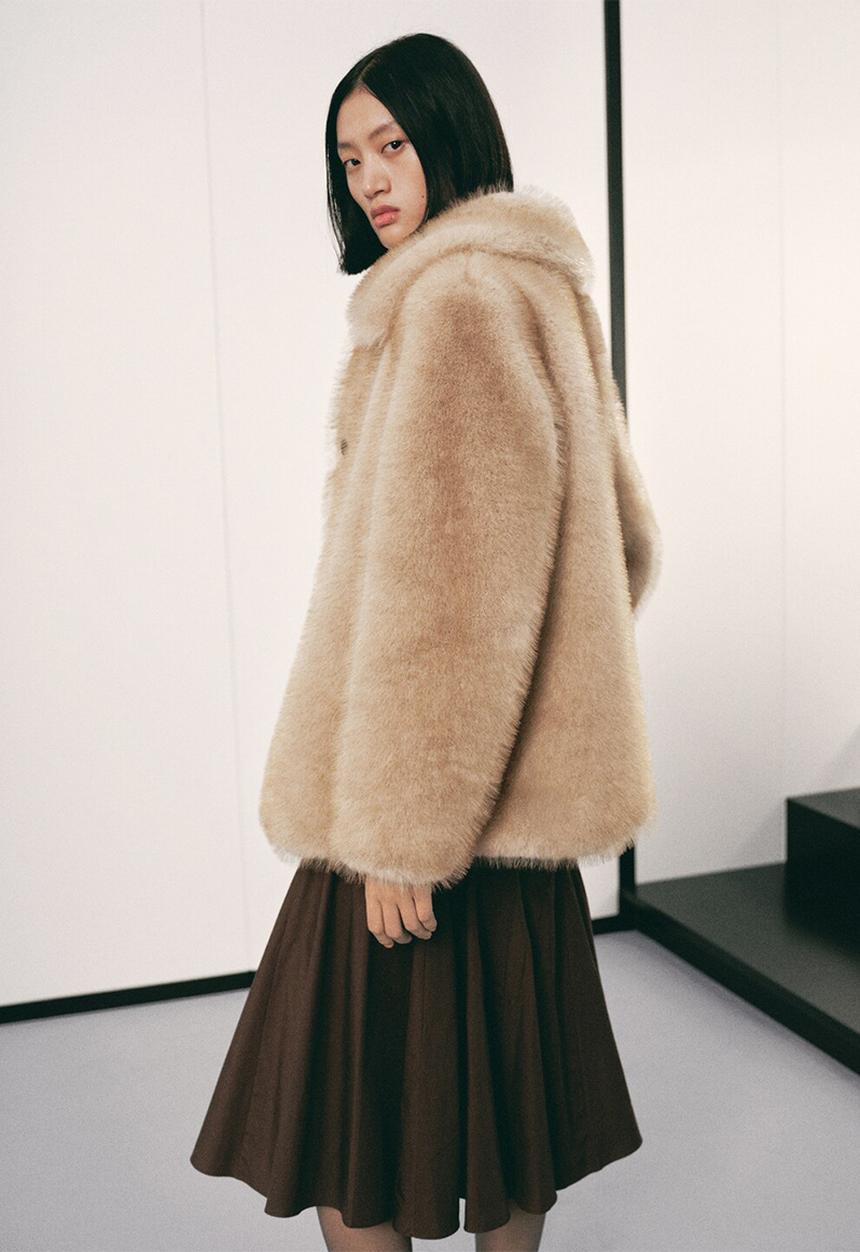 MANGO - Coat geneva - light beige