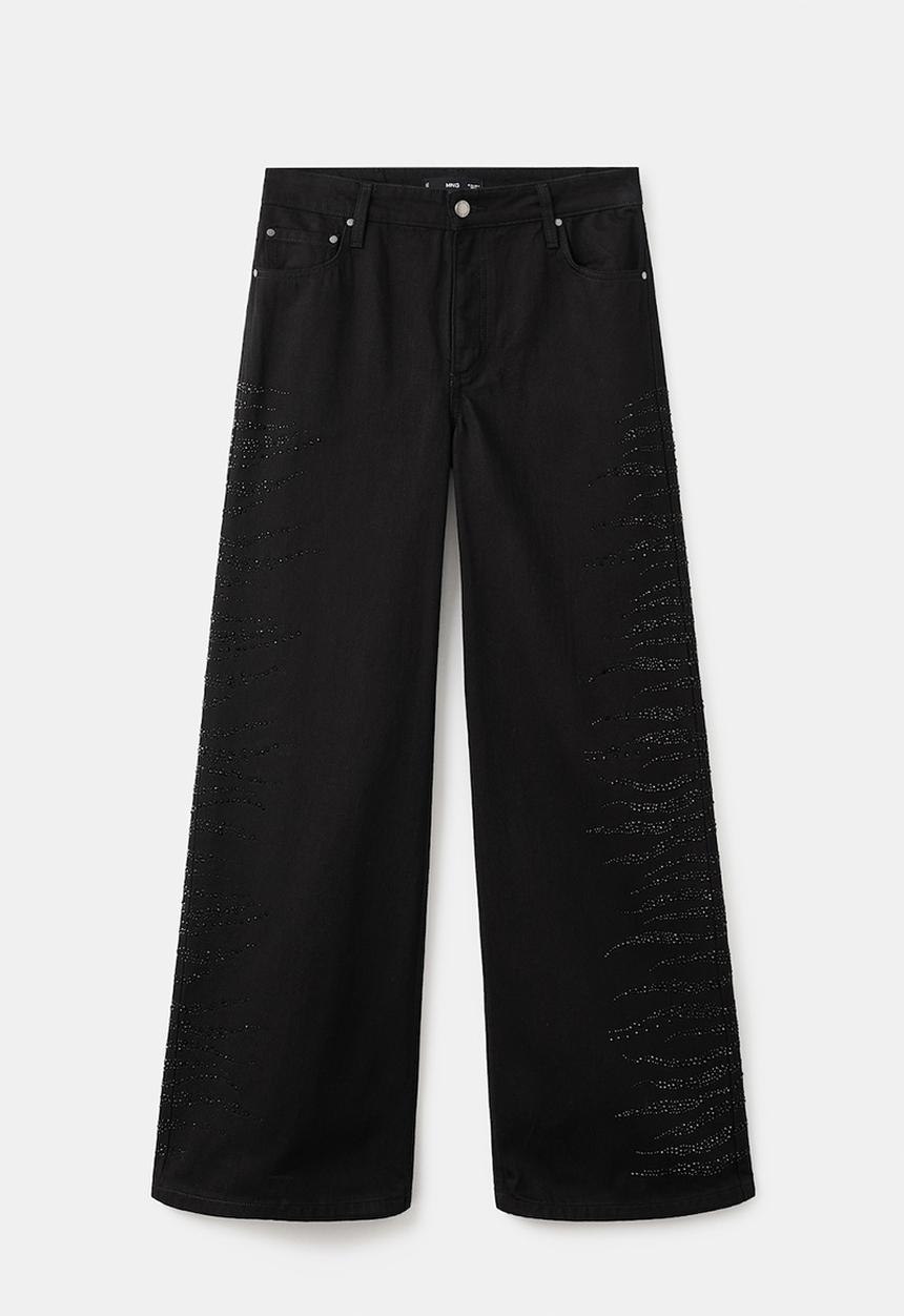 MANGO - Jeans samantha - open grey