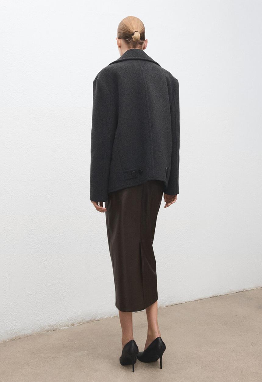 MANGO - Skirt sara - dark brown