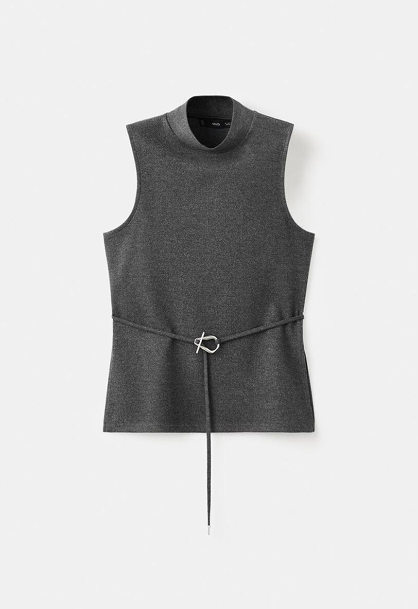 MANGO - Top ancona - medium gray