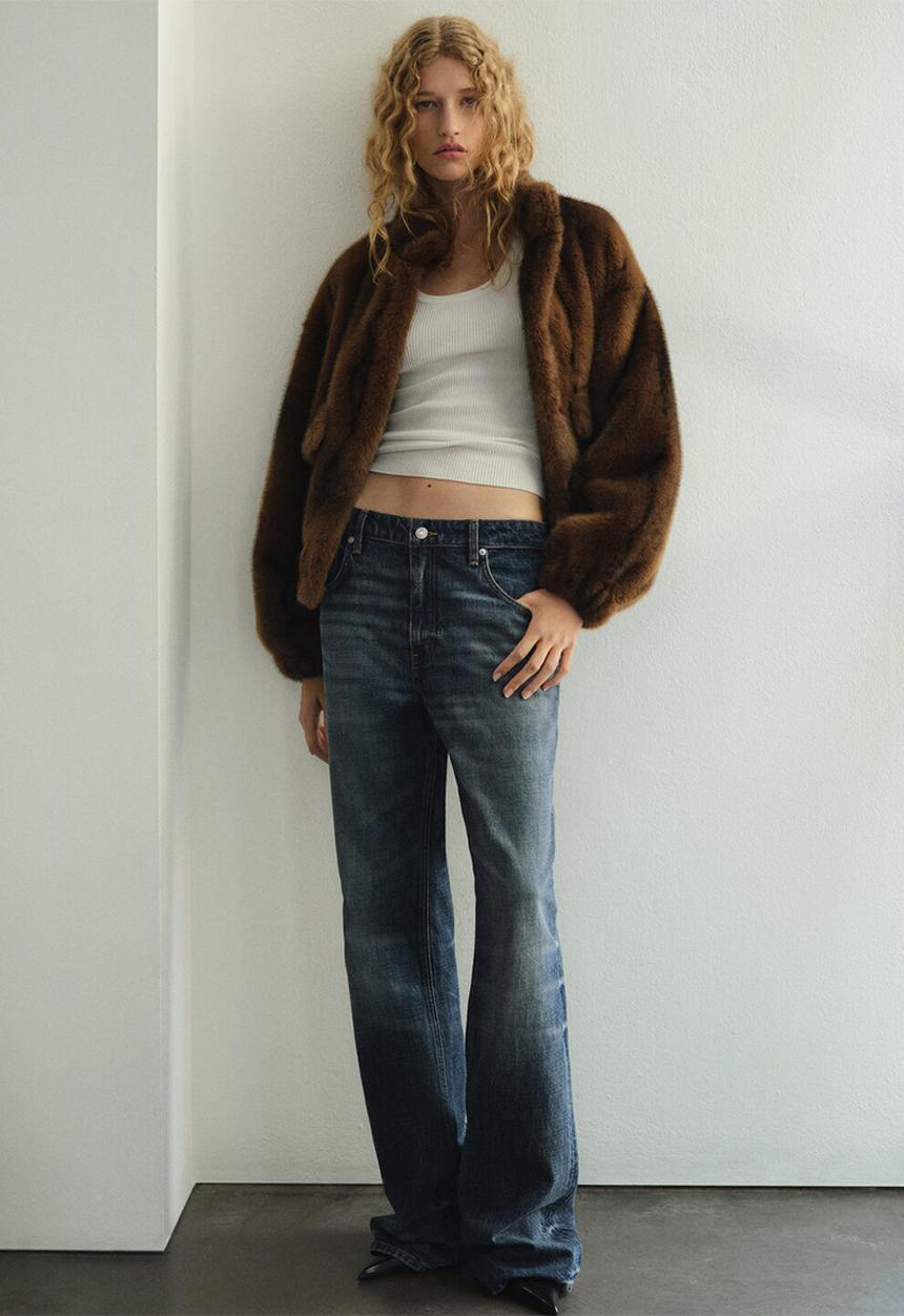 MANGO - Jeans luna - open blue